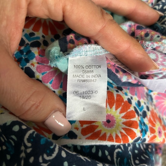 5/$25 Only Necessities spring colored mumu house dress size large 18/20 - Picture 7 of 8